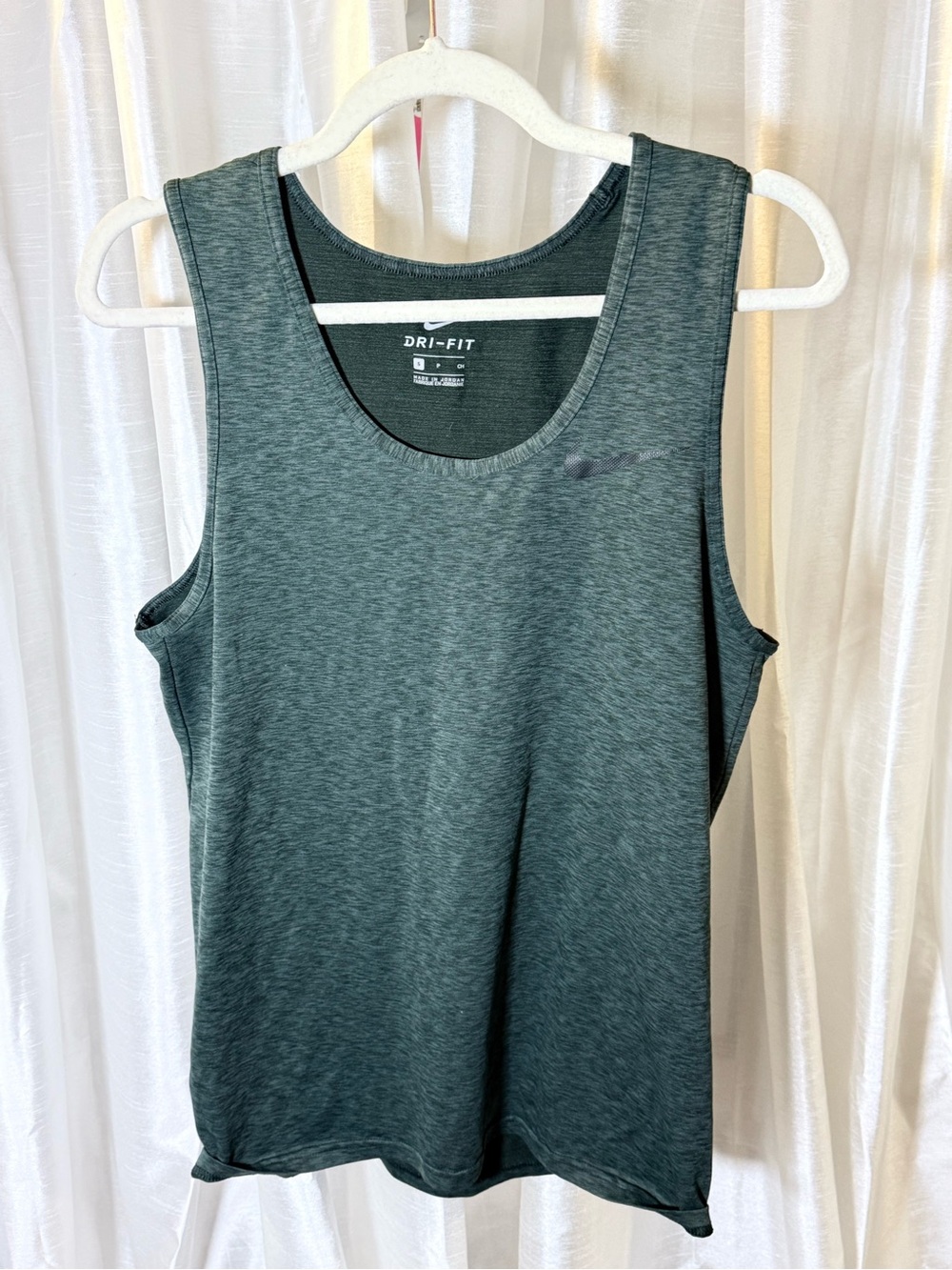 Nike Women's Dri-FIT Tank Top in Heathered Dark Teal